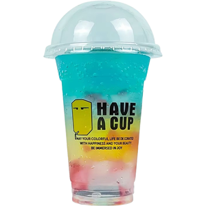 500ml 700ml Gobelets en plastique jetables personnalisés pour jus de <span class=keywords><strong>tequila</strong></span> Café Gobelets en plastique PP Pla avec couvercle - Product Image 1