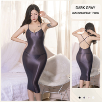 Hot sexy nouvelle chambre costume transparent confortable soie moulante robe de nuit 6456