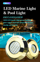 Lumière marine à haut lumen, lumière de navigation sous-marine LED RGB, IP68, utilisation marine pour bateaux et yachts, 120W DC12V