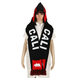 Fábrica Acrílico Jacquard <span class=keywords><strong>Bufanda</strong></span> Fútbol Tejido Fan <span class=keywords><strong>Bufanda</strong></span> <span class=keywords><strong>Con</strong></span> <span class=keywords><strong>Capucha</strong></span> y Bolsillos - Product Image 3