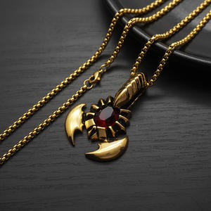 Punk Animal Arthropode Étanche Non Anti Ternir Sans Acier Inoxydable 316l Bijoux De Mode Pendentif Colliers pour Hommes En Gros - Product Image 2