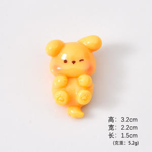 Mignon chiot <span class=keywords><strong>Golden</strong></span> <span class=keywords><strong>Retriever</strong></span> <span class=keywords><strong>miniature</strong></span>, accessoires de bijoux DIY, décoration de maison de poupée, ornements de voiture de bureau, accessoires de colle crème - Product Image 3