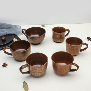 Tazza da tè in legno di giuggiola manico in legno massello tazza da tè Sake set da soggiorno <span class=keywords><strong>per</strong></span> uso domestico in legno massello con manico tazza da tè Sake - Product Image 2