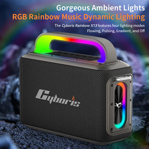 Speaker Karaoke Cyboris Rainbow X13 200W - Tahan Air IPX6, Bass Menggelegar, Boombox Portabel untuk Pesta, Suara Keras untuk Luar Ruangan - Product Image 2