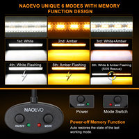 NAO 24V 12V Led lampe de travail 60 degrés projecteur haute puissance tout-terrain lampe de travail incurvé tout-terrain Led Bar pour bateau Camry