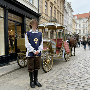 Carruaje Real sin Caballos con Luces LED, Aire Acondicionado y Sonido, Carroza de Lujo de Cuatro Ruedas para Bodas - Product Image 3