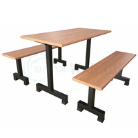 Banc de salle à manger 4 places en gros, mobilier de salle à manger, table et chaises, table de cantine