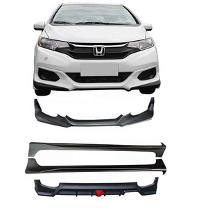 ชุดแต่งรอบคันสำหรับ Honda Fit/<span class=keywords><strong>Jazz</strong></span> สไตล์ Mugen ผลิตจากพลาสติก ABS สำหรับ Honda <span class=keywords><strong>Jazz</strong></span> ปี 2018 2019 <span class=keywords><strong>2020</strong></span> ประกอบด้วยลิ้นหน้า ลิ้นหลัง และสเกิร์ตข้าง - Product Image 1