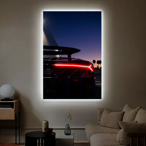 Di alta qualità decorazione della casa opere d'arte stampa acrilica luce posteriore per auto di illuminazione pittura <span class=keywords><strong>camera</strong></span> dei bambini LED parete arte decorazione - Product Image 1