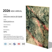 Nouvelle Arrivée 2026 – Panneau Mural WPC Moderne de Luxe en Fibre de Bambou Effet Veine de Pierre, Imperméable et Résistant au Feu, Design Graphique pour Chambre d'Hôtel