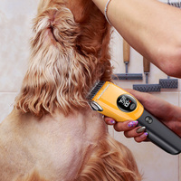 USB-Aufladbare Kabellose Tierhaarschneidemaschine mit LED-Anzeige, Keramikklingen und Kunststoffgehäuse für Hunde