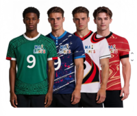 TF188 Weltweite Fußball-Saison Vier Nationalmannschaften Fan-Fußballtrikots Kollektion für Internationale Bekleidungsversorgung