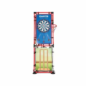 6 in 1 Games Tower Kids Toys Darts Basketball Football Baseball Bowling Ball Rugby 6 Games in 1 Space Comes With All the Parts