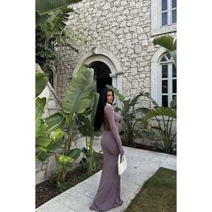 Robe de bal longue dos nu rose bonbon - Product Image 2