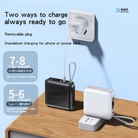 Cargador Portátil Plug Bank de 20000 mAh con Carga Rápida PD18W 22.5W 20W, Doble USB, Micro USB, DC, Li-Polímero, Alta Capacidad, Pantalla LED