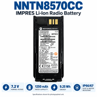 Batterie rechargeable Li-ion Motorola NNTN8570 IMPRES 1250mAh ATEX IECEx IP67 pour radio bidirectionnelle TETRA MTP8500Ex MTP8550Ex