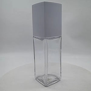 PETG, 50ml, 60ml, 100ml, 150ml, 200ml, 250ml, botella pulverizadora de niebla cuadrada plana sin fugas, resorte recargable para champú de suero para el cuidado de la piel - Product Image 1