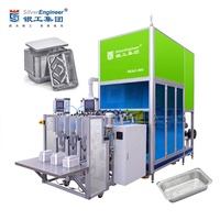 Machine de fabrication de contenants alimentaires en aluminium à moule remplaçable, petite, pneumatique, haute efficacité, certifiée CE