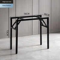 Cadre de table de conférence pliable en métal, simple à assembler, peu encombrant, très résistant, idéal pour la formation