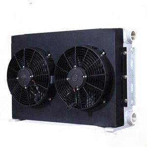 Échangeur de chaleur à air forcé en alliage d'aluminium 380V 400L/min pour pompe à chaleur géothermique et <span class=keywords><strong>condensation</strong></span> de moteur à biomasse - Product Image 1