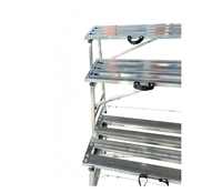 Plateforme Échelle Multifonctionnelle Pliable et Réglable en Fer Galvanisé Épais pour Travaux de Construction