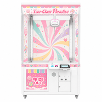Vente en gros de machines à griffes de style japonais OFO, à monnayeur, avec éclairage néon et décalcomanie personnalisée, pour attraper les peluches en salle d'arcade