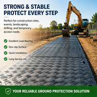 Losas de Pavimento de Plástico HDPE Más Vendidas, Resistentes al Aceite, Ligeras, Resistentes, Reciclables, Alfombrilla de Protección para el Suelo, Personalizables