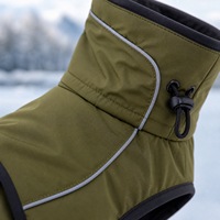 Manteau pour chien résistant aux températures extrêmes, imperméable, coupe-vent, combinaison d'hiver, protection complète pour le traîneau, la tempête de neige, réfléchissant