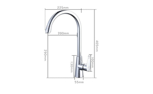 <span class=keywords><strong>Robinet</strong></span> de cuisine et de salle de bain moderne à une poignée Installation <span class=keywords><strong>d</strong></span>'un seul trou <span class=keywords><strong>d</strong></span>'<span class=keywords><strong>eau</strong></span> chaude et froide - Product Image 6