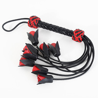 Nueva forma de rosa BDSM SM fetiche juguetes sexuales para pareja cuero Flogger culo azotes látigos