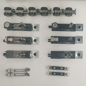 Kính thiên văn trượt 2 + 1 phần cứng vô hình bevel bánh xe vành đai loại khung nhôm mỏng hồ sơ cửa - Product Image 5