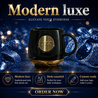 Mug à café en céramique vintage personnalisé classique avec badge en cuivre, mug rétro avec médaille de sirène pour cadeau d'anniversaire de couple