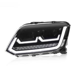 2011-2016 para VW <span class=keywords><strong>Amarok</strong></span> alta configuración LED Auto proyector faro montaje 2 lentes lámparas delanteras actualización 6000K 100W 12V nuevo - Product Image 5