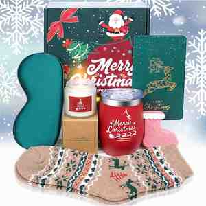 Wholesale Christmas Ideas Gift Basket for Friends Classmate Colleague Sister Daughter Low Price Custom Christmas Gift Set 2024 - Product Image 1