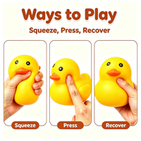 Grand Canard Squishy, Jouet à Presser Animal de Dessin Animé, Jouet Sensoriel Anti-Stress Personnalisé en Gros pour Enfants et Articles Souvenirs en Gros