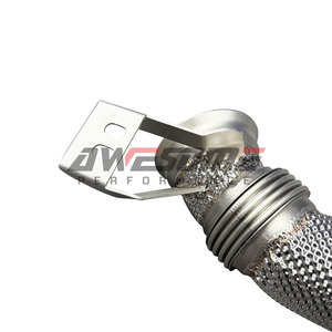 Échappement exceptionnel en acier inoxydable 1,5 mm M256 Downpipe <span class=keywords><strong>AMG</strong></span> X290 GT43/GT50/GT53 W213 <span class=keywords><strong>E53</strong></span> C257 CLE53 CLS53 W167 GLE53 avec bouclier thermique - Product Image 4