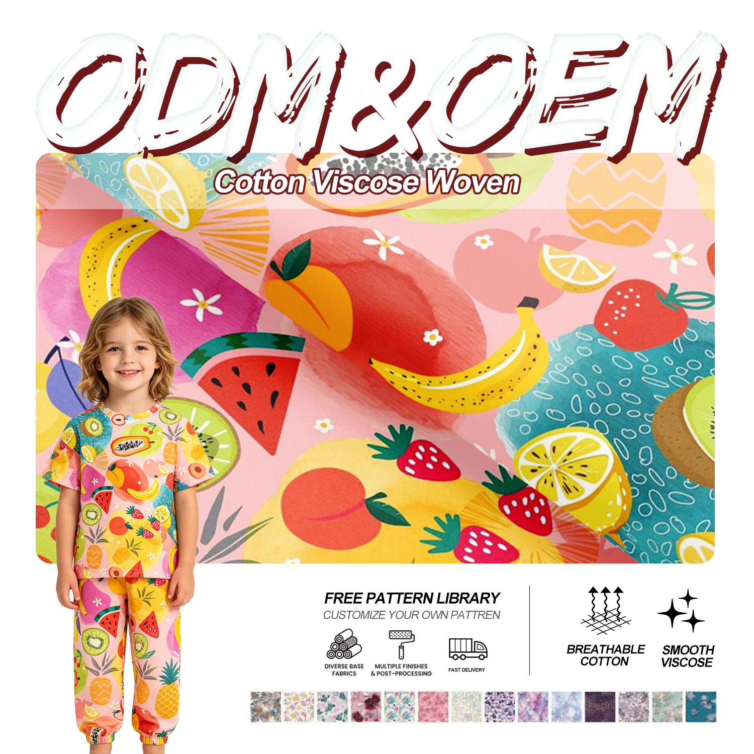Bamboo Spandex Knit Printed Fabric for Baby Romper Infant Wear Supplier Wholesale Custom Print Soft Breathable Textile