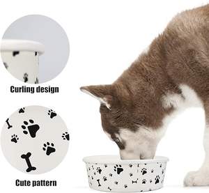 Mangkuk anjing sekali pakai piring untuk anjing kecil mangkuk makanan kertas hewan peliharaan mangkuk perjalanan untuk makan anjing dan kucing - Product Image 2