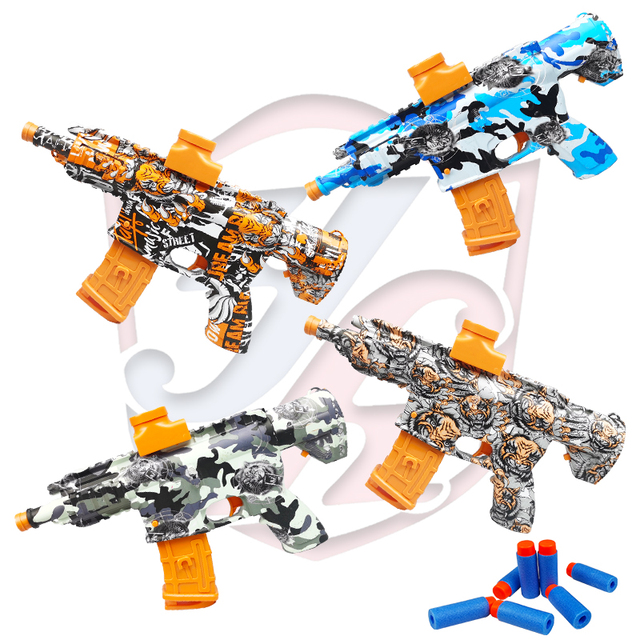 Soft Hydrogel Paint Splatter Ball Blaster for Toy Gun M416 Electronic Plastic Pistola De Hidrogel Multiple Bullets