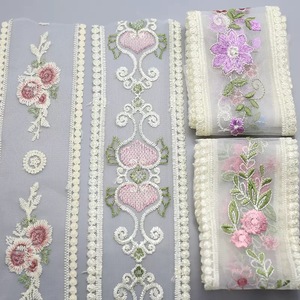 9cm chiều rộng thêu ren vải phong cách Pháp lưới ren TRIM cho dân tộc quần áo & phụ kiện - Product Image 2
