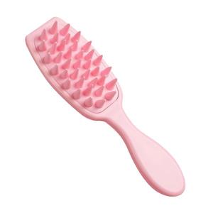 Peigne à shampooing ionique pour femmes avec manche long, dents en silicone souples, nettoyage du <span class=keywords><strong>cuir</strong></span> <span class=keywords><strong>chevelu</strong></span>, brosse de massage pour cheveux, style salon - Product Image 1