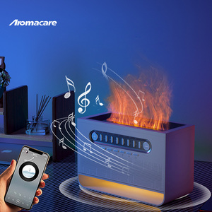 Giá bán buôn OEM 200ml siêu âm USB tiếng ồn trắng 3D lửa ngọn lửa khuếch tán hương thơm với ánh sáng LED - Product Image 4