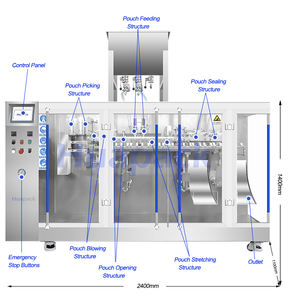 Machine de comptage et d'emballage entièrement automatique pour granulés, pilules, capsules d'huile de poisson, gélules de vitamine E, emballage en sachet refermable pré-fabriqué - Product Image 3