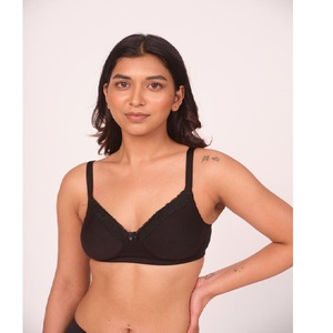 Women Lightly Padded T Shirt Bra With Lace Comfortable Everyday Wear Bra <b>Soft</b> Cup Seamless Fit Casual Lingerie Underwear - Product Image 5