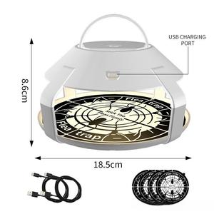 Piège à puces LED rechargeable pour la maison, nouveau design, attrape-puces et insectes volants pour animaux domestiques en intérieur - Product Image 2