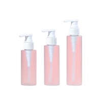 Flacon pompe en plastique givré cylindrique pour shampoing, après-shampoing, lotion, gel, emballage cosmétique personnalisé avec logo, 100 ml, 120 ml, 150 ml