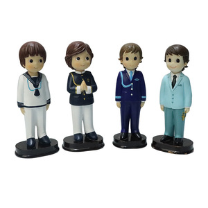 Figuras de resina, adornos de personajes de dibujos animados, decoración del hogar, regalo artístico artesanal para esposa, amigo, colega, compañero de clase - Product Image 4