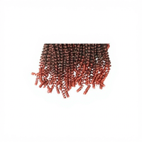 Perruque synthétique à double trame, en fibre haute température, pour tresses au crochet NUBIAN TWIST, tresses ressort et dreadlocks bouclées, transfrontalier