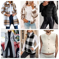 Veste courte en laine d'agneau d'hiver, vêtements pour femmes d'occasion, soldes