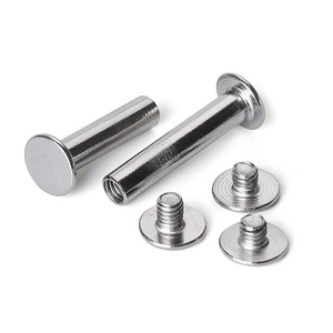 304 Stainless Steel Female Rivets Butt <b>Screws</b> M3 M4 <b>M5</b> M6 Fasteners For Albums Ledgers - Product Image 2